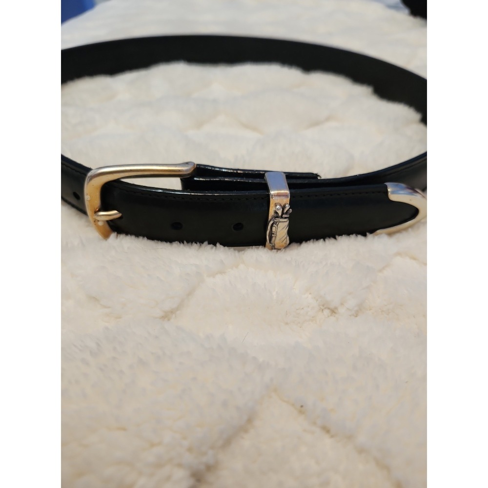Bill Adler‎ Leather Belt With Golfbag Design